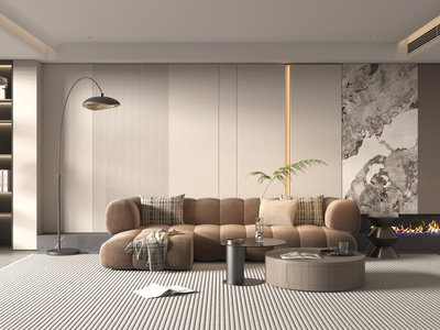 كنبة شكل L مودرن خشب سويدي،260×160 سم، قماش مخمل - موكا product image 4