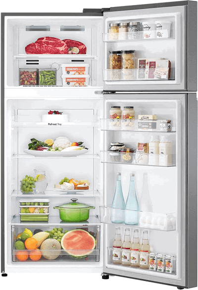 ثلاجة فريزر علوي ال جي، 13.3 قدم، 376 لتر، انفرتر، تشخيص ذكي، LT14CBBDIV - فضي product image 6