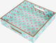طوفرية تقديم خشب السيف غاليري، 10×10×2 سم، مربعة - أخضر فاتح product image 3