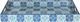 Al Saif Gallery wooden serving tofir, 12 x 20 x 2 cm, rectangle - blue product image 1