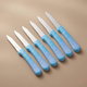 Al Saif Gallery Steel Knife Set, 3.5 Inch, 6 Pieces - Cyan product image 1