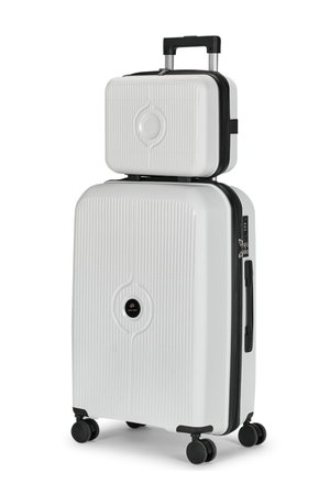 طقم شنط سفر بولي بروبيلين ليمرا، 4 مقاسات، 4 عجلات، بزاوية 360 درجة، LMA-PP526 - ابيض product image 2