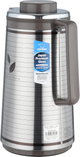 zojirushi Abu Feel Japanese Thermos, 1.3 Liter, Glass Inner Container, Stainless Steel Outer Body - Silver Cappuccino product image 3