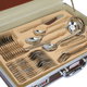 شنطة ملاعق استيل السيف غاليري، 72 قطعة - فضي ذهبي product image 3