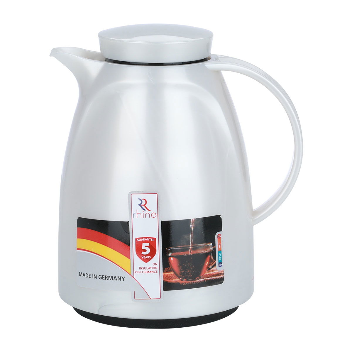 Alrhine Marcotec thermos, 350 ml, glass inner container, plastic outer shell - white product image