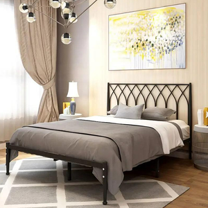 سرير مودرن حديد، 40×90×190 سم - أسود product image