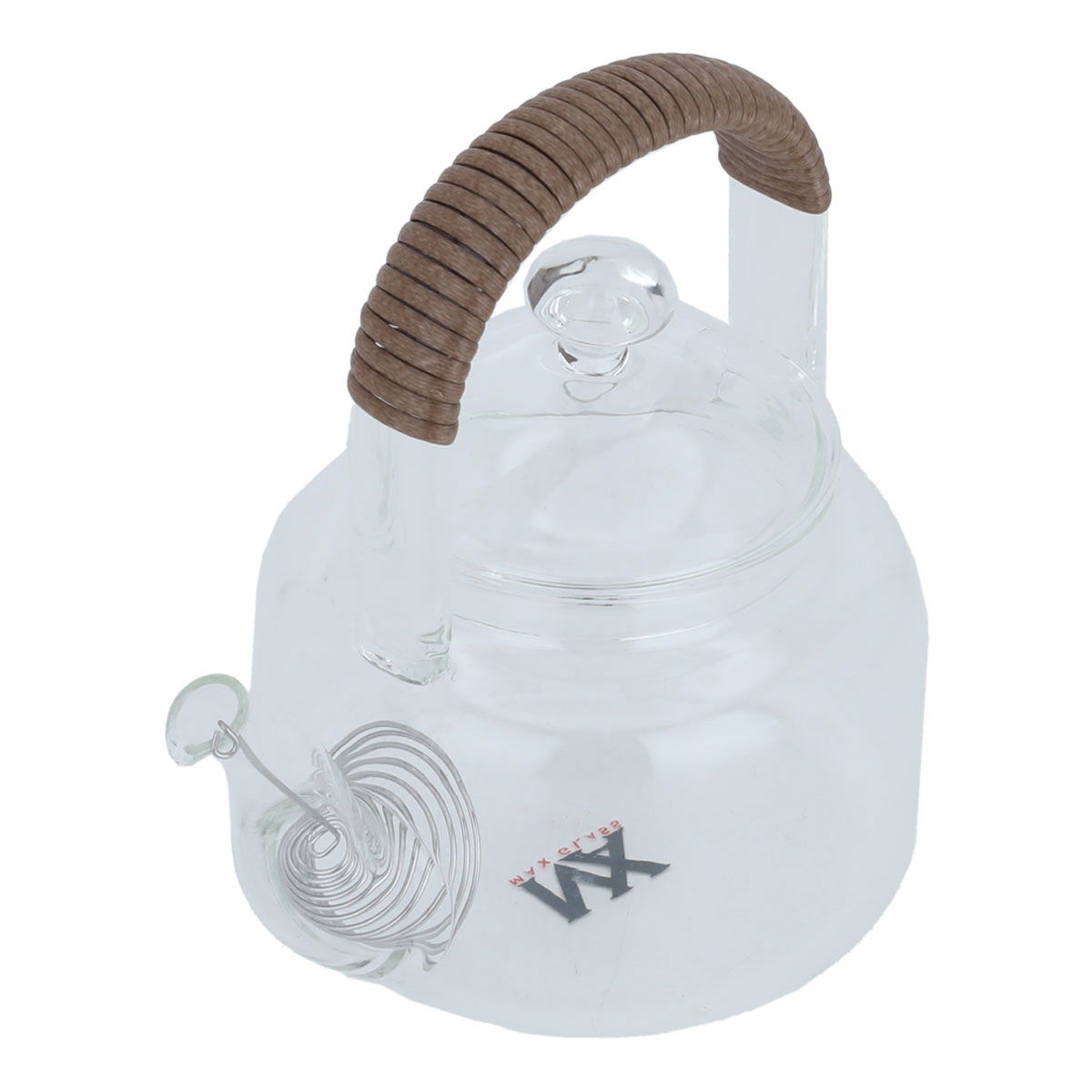 Al Saif Gallery Glass Thermal Teapot, 400 ml, Brown Handle - Transparent product image 3