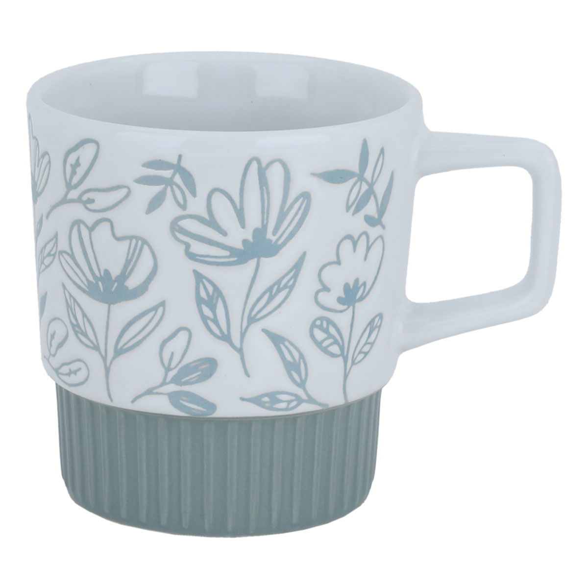 Al Saif Gallery Porcelain Mug, 450 Ml - Gray White product image