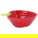 Al saif Gallery Porcelain Bowl, 17.8 x 12 x 6.4 cm, Strawberry Shape - Red product image 1
