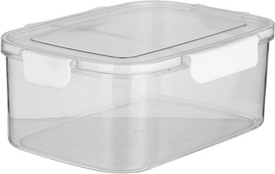 Al Saif Gallery Plastic Lid Box Set, 3 Pieces - Clear White product image 3