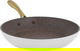 طقم قدور جرانيت بغطاء زجاج ويد ذهبي روكي، 7 قطع - بيج product image 4