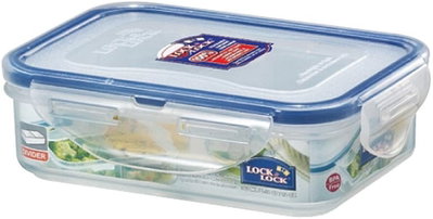 علبة تخزين طعام بلاستيك لوك اند لوك، 15,1 x 10,8 x 4,5 سم، غطاء - شفاف ازرق product image 2