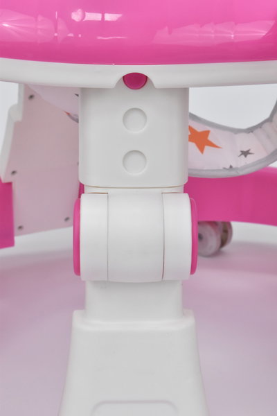مشاية اطفال قابلة للطي و تعديل الارتفاع فان مومونت، عمر 6 الي 12 شهر، عجلات 360 درجة، مزودة بألعاب - وردي product image 5
