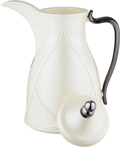 طقم ترامس طيف السيف غاليري، 0.7 / 1 لتر، 2 قطعة، خامة داخلية زجاج، يد أسود، غطاء ضغاط - أبيض لؤلؤي product image 9