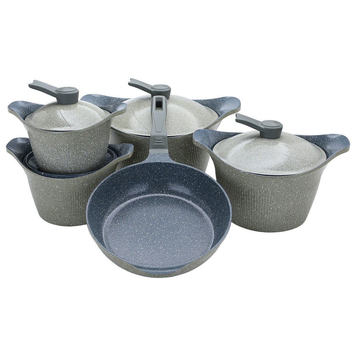 طقم قدور جرانيت السيف غاليري، 9 قطع _ رمادي product image