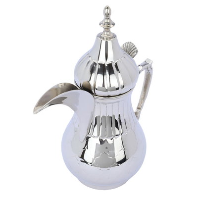 Al Saif Gallery Tarahib Arabic Coffee Dallah iron, 0.6 liters - Silver product image 3