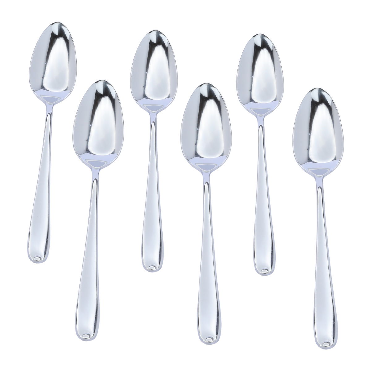 Al Saif Gallery Steel Sweet Spoons Set, 6 Pieces - Silver product image 2