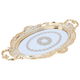 Al Saif Gallery Plastic Glass Serving Tray, 42 X 30 X 2 Cm - Gold product image 2