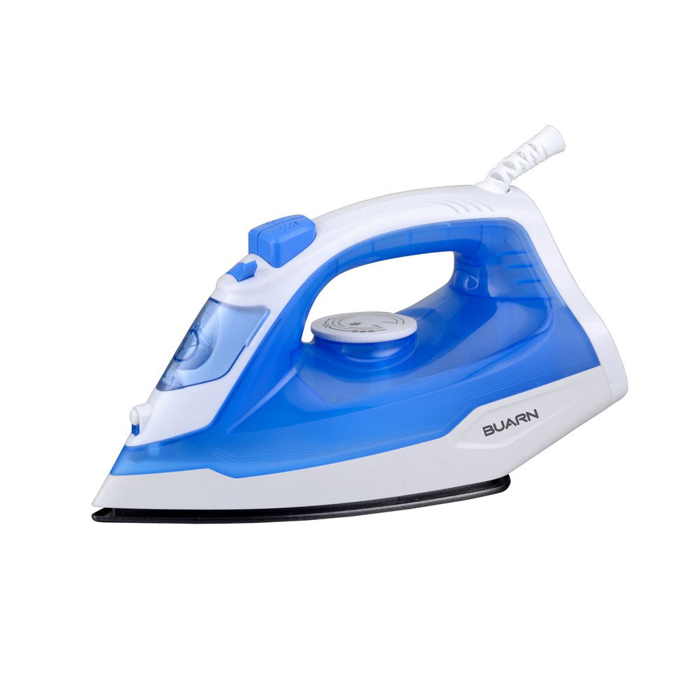 Buarn Professional Ni-F189B Steam Iron, 1800 Watt, 380 Ml Water Tank, Non Stick Soleplate - White Blue product image 1