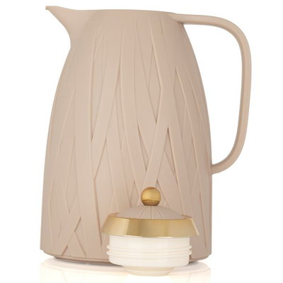 ترمس أكاسيا إفرست، 1 لتر، غطاء ذهبي، حافظة داخلية زجاج حراري - بني فاتح product image 2