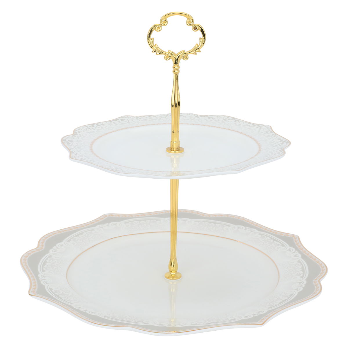 طقم سفرة بورسلان السيف غاليري فيكتوريا، 65 قطعة، ابيض ذهبي product image 3
