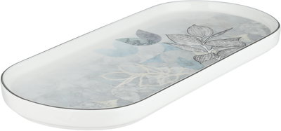 Al Saif Gallery Porcelain Dessert Serving Dish, Floral Pattern, 26x11.5x2 cm - Multicolor product image 2
