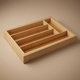صندوق ملاعق خيزران السيف غاليري، 5 خانة - خشبي product image 1