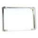 Tofaria Steel Al Saif Gallery, 32.5 x 23.5 x 3.3 cm, rectangle, with handle, small - silver product image 1