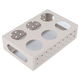 Al Saif Gallery Steel Bottle Holder, 6 x 17 x 25 cm, 6 compartments, with base - Beige product image 2
