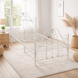 سرير هيكل حديد، 190×70×63 سم - أبيض product image