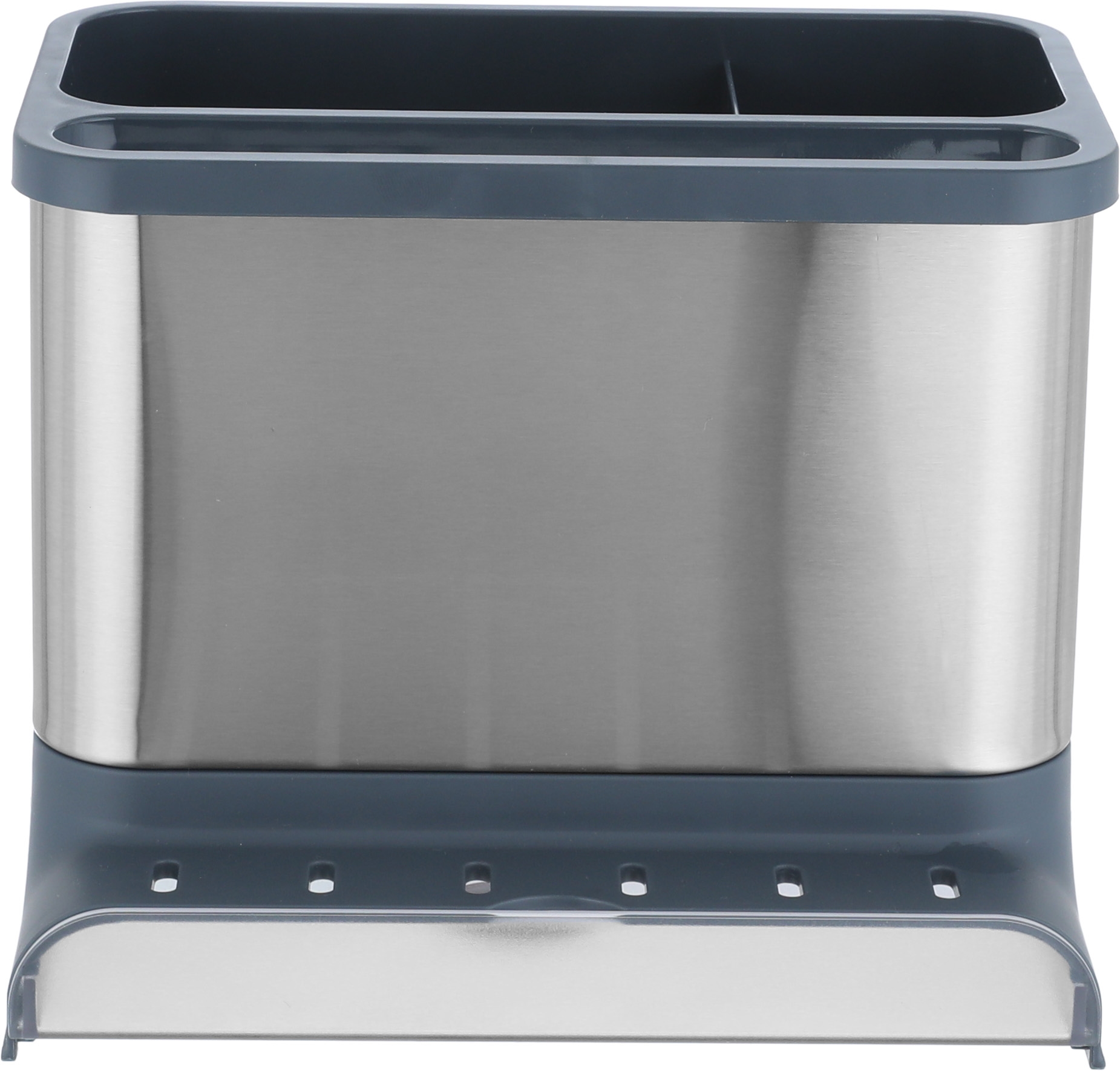AlSaif Gallery Stainless Steel Kitchen Utensil Holder, 15.4x11.4x18 cm - Silver Grey product image