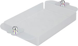 طقم طوفرية بلاستيك السيف غاليري، 2 قطعة، مستطيل - أبيض ثلجي product image 2