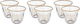 Al Saif Gallery Glass Cupssaucers Set, 6 Pieces, 60 Ml - Clear product image 1