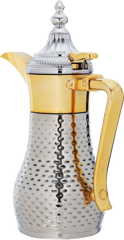 Alsaif Gallery Tamim 3 Thermos, 350 ml, Steel Inner Container, Steel Outer Body - Silver Gold product image 5
