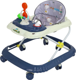 مشاية اطفال فان مومونت، قابلة للتعديل، مزودة بألعاب - ازرق product image