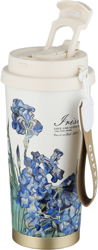 كوب حافظ للحرارة ستانلس استيل السيف غاليري، 550 مل، غطاء بلاستيك - متعدد الألوان product image 3