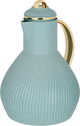 Al Saif Gallery Alia thermos, 1 liter, golden handle, thermal glass inner case, plastic outer body - dark green product image 4