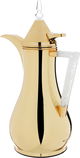 Al Saif Gallery Maha thermos set, two pieces, 1 liter, thermal glass inner shell, steel outer shell - gold product image 5