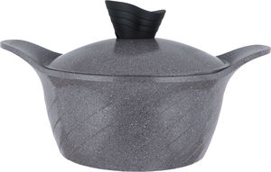 طقم قدور جرانيت تورنادو، 7 قطع - رمادي product image 4