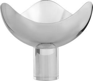 Al Saif Gallery Stainless Steel Serving Stand, 16x16x14 cm, Acrylic Base - Silver product image