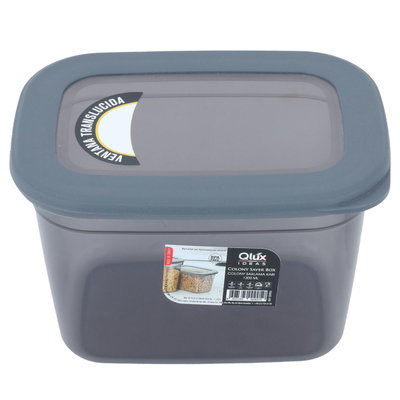 Al Saif Gallery Plastic Storage Box, 1.3 Liter - Transparent Grey product image 3