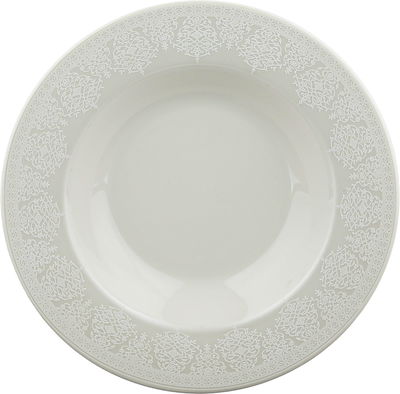 Al Saif Gallery Porcelain Dinnerware Set, 24 Pieces, Embossed, Round - White product image 5