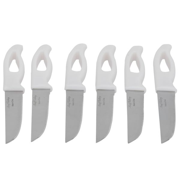 طقم سكين فاكهة استيل السيف غاليري، 6 قطع - ابيض product image 1