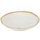 Al Saif Gallery porcelain plate, 9 inches, deep round, gold line, medium - white product image 4