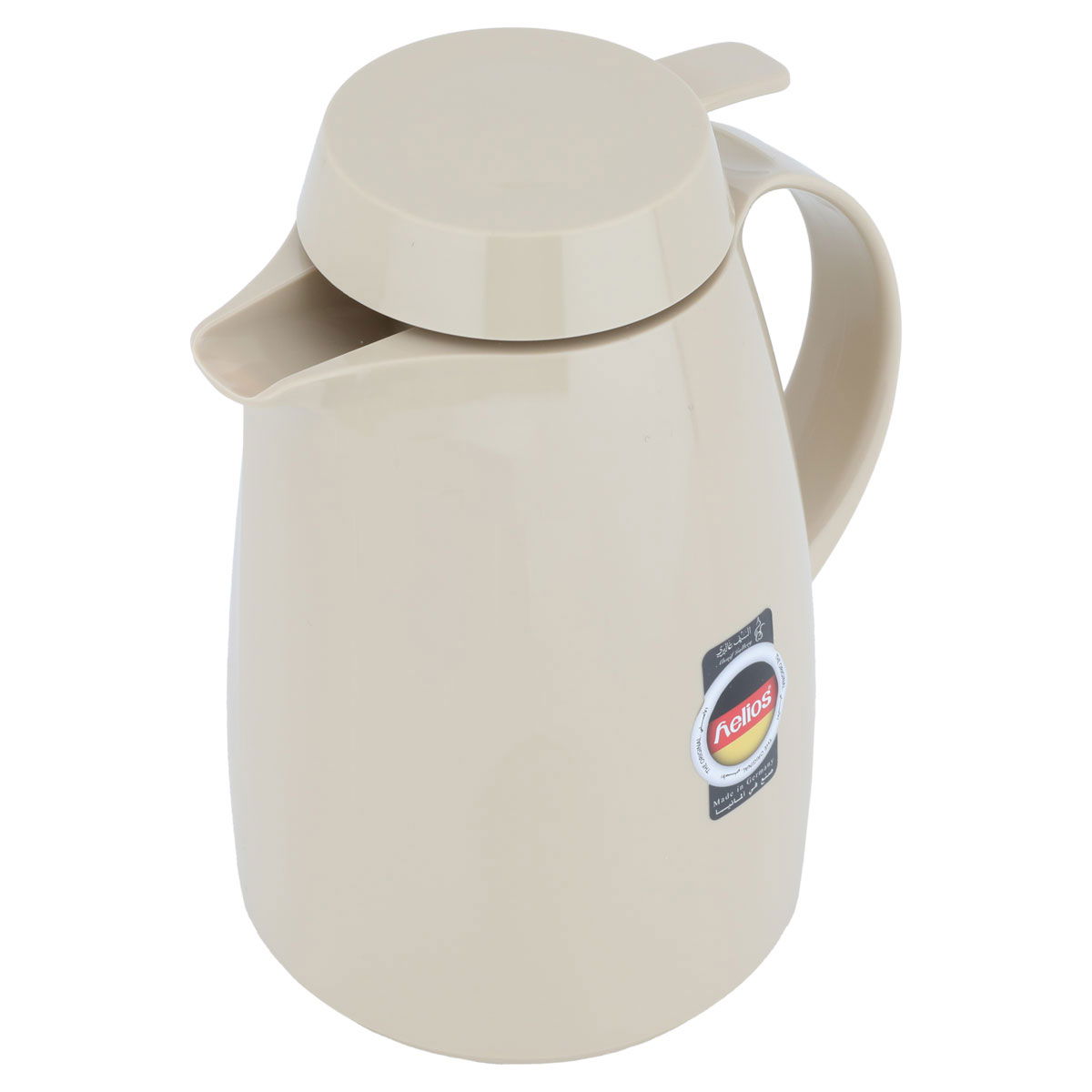 Helios thermos, 1 liter, thermal glass inner container, plastic outer shell - beige product image 2