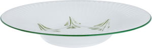 طقم سفرة بورسلان بنقش أخضر السيف غاليري، 24 قطعة - أبيض product image 3