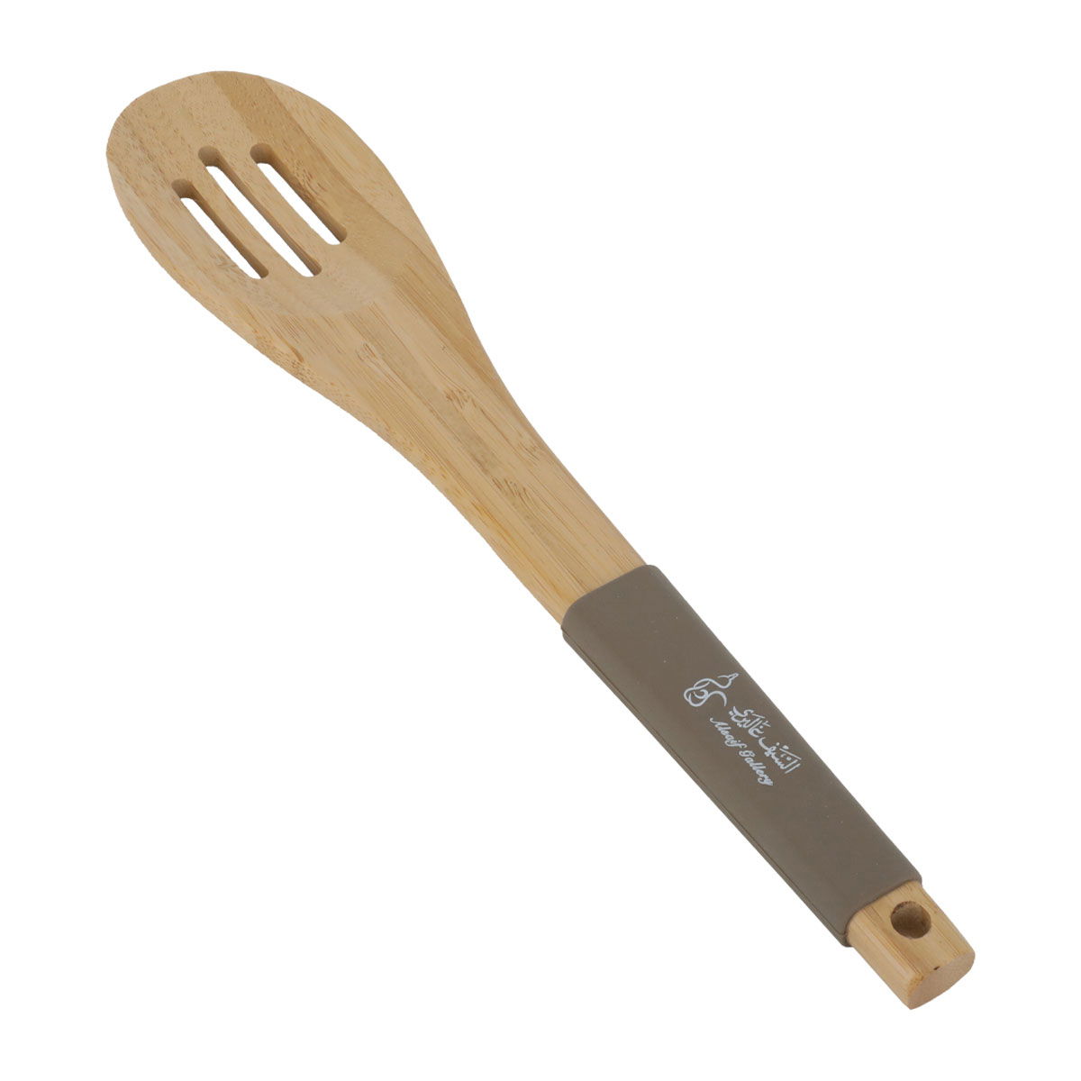 ملعقة خدمة خشب السيف غاليري، خشب مخرم، بيد سيلكون - بني product image 2