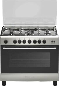 فرن غاز بومباني، 90×60×85 سم، 5 شعلة، 119 لتر، ESSENTIAL90GG5TCIX - فضي product image
