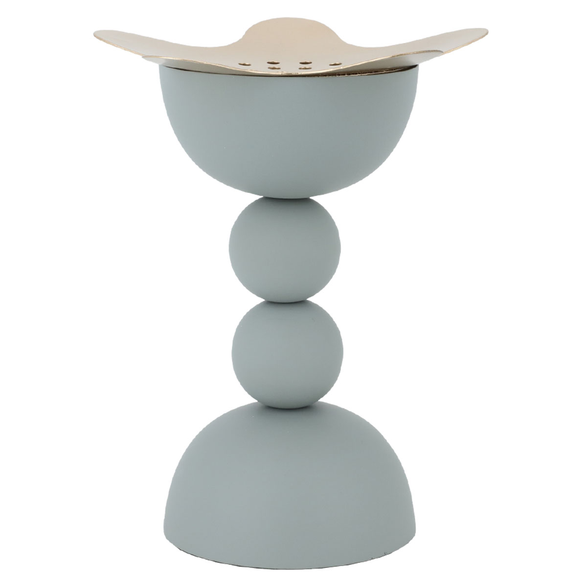 Al Saif Gallery Steel incense burner - light grey product image 1