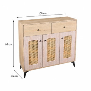 بوفية مودرن خشب MDF، 95×100×35 سم - خشبي product image 2